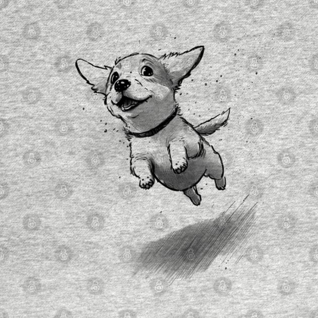 Jumping puppy by Simoes Artistry